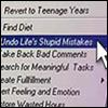 Where is Life's “Undo” Function?